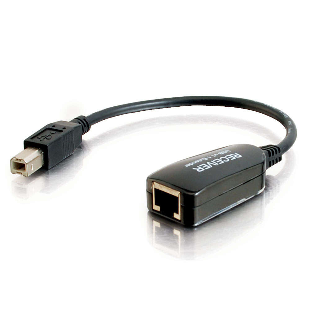 C2G 1-Port USB 1.1 Over Cat5 SuperboosterTM Extender Dongle RJ45 Female to USB B Male Receiver