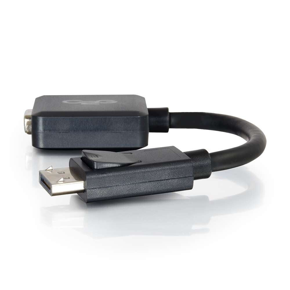C2G 8in DisplayPortTM Male to VGA Female Active Adapter Converter - Black