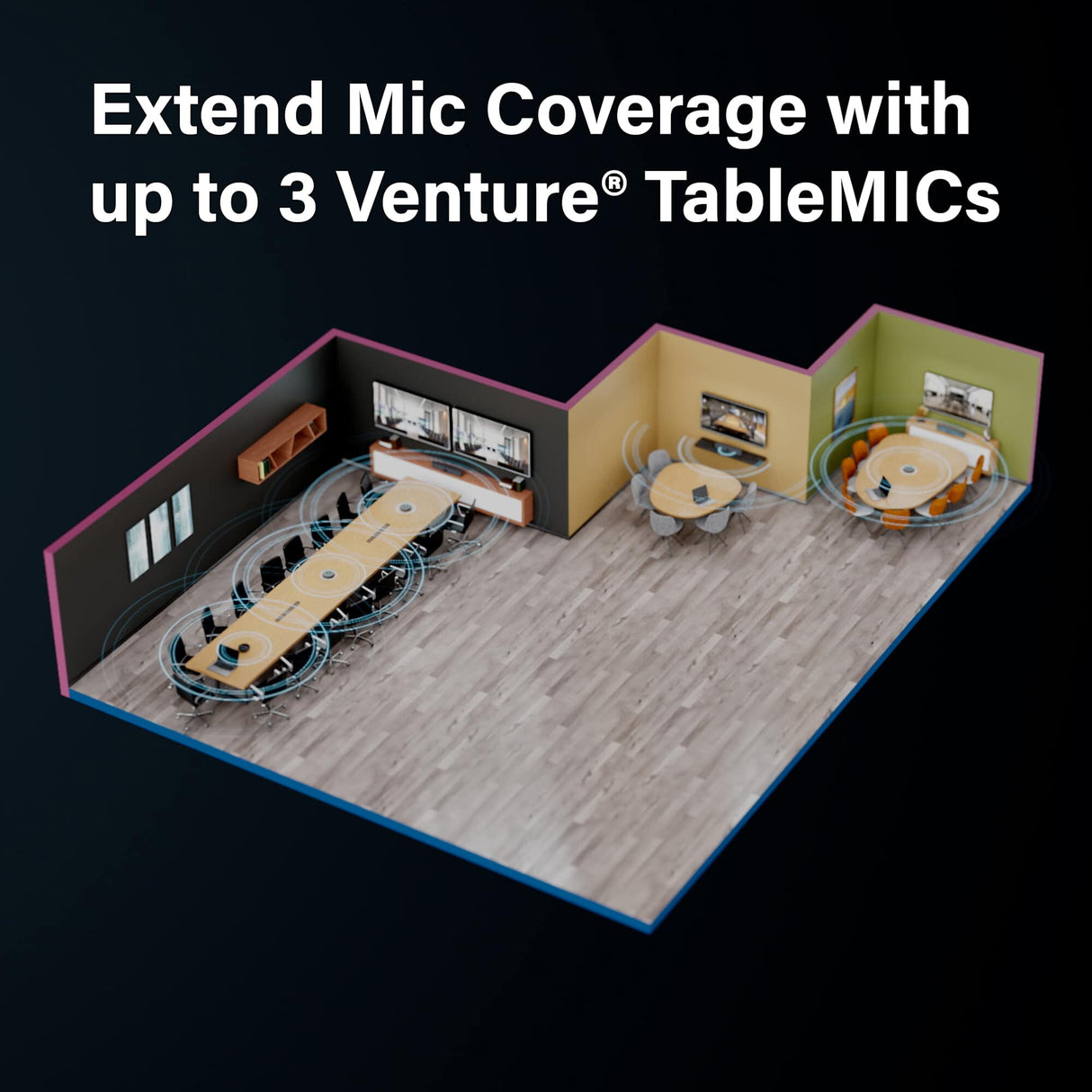 Vaddio Venture TableMIC Grey Conference microphone