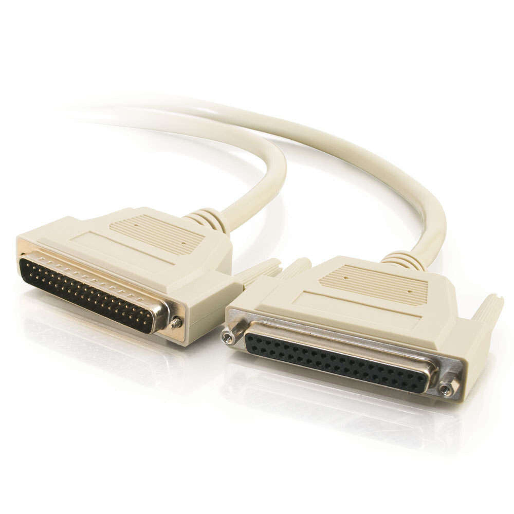 C2G 6ft (1.8m) DB37 M/F Serial RS232 Extension Cable