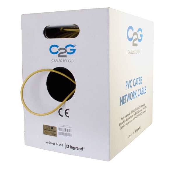 C2G 1000ft Cat5e UTP networking cable Yellow 304.5 m U/UTP (UTP)