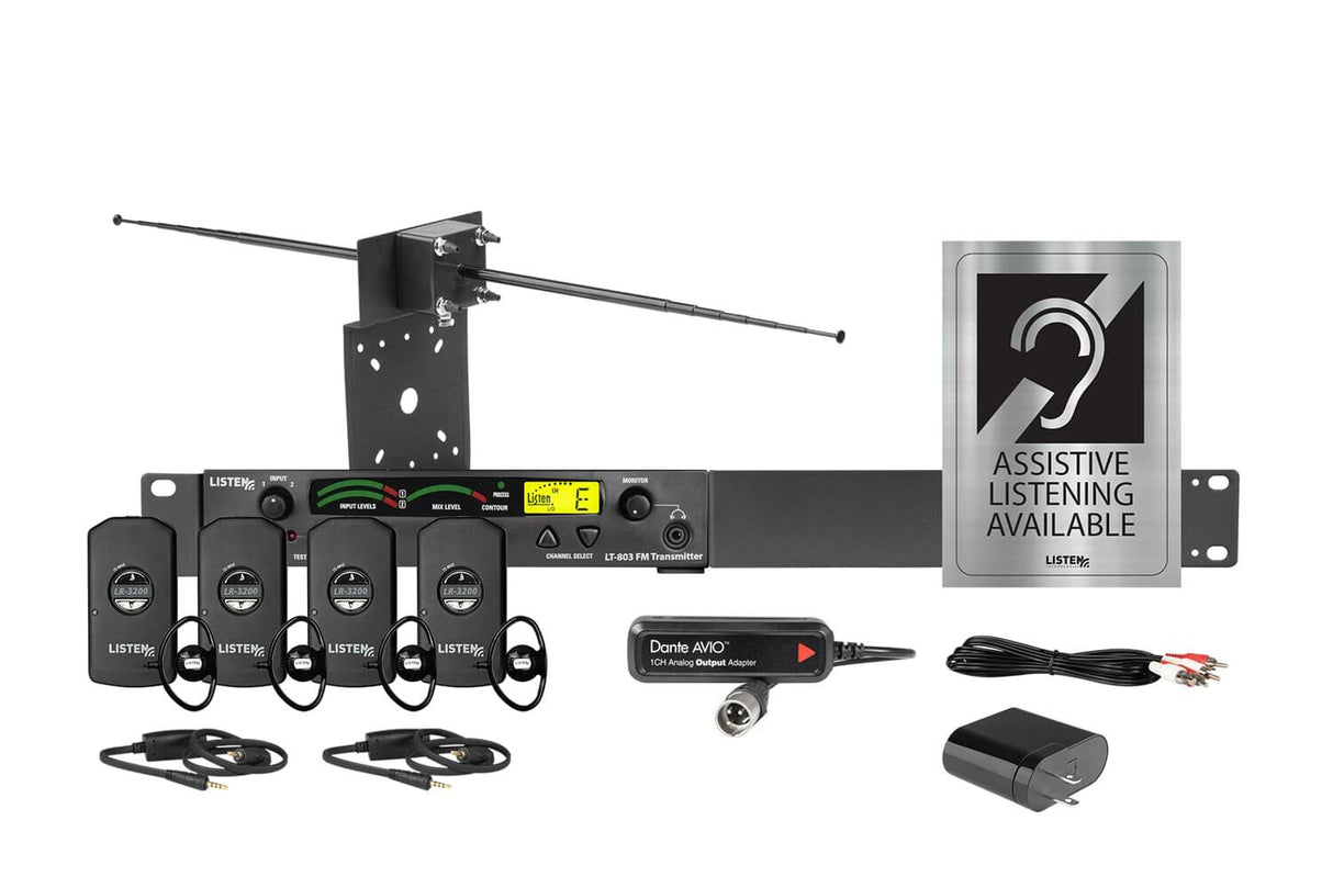 Listen LS-31-072-D assistive listening device Black 72 - 72 MHz