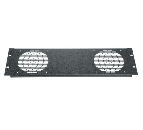 Middle Atlantic Products Fan panel, 2 fan, Textured