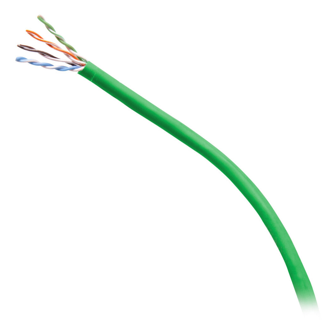 C2G 1000ft (304.8m) TAA-Compliant Cat6 Bulk Unshielded (UTP) Ethernet Network Cable with Solid Conductors-Plenum CMP-Rated - Green