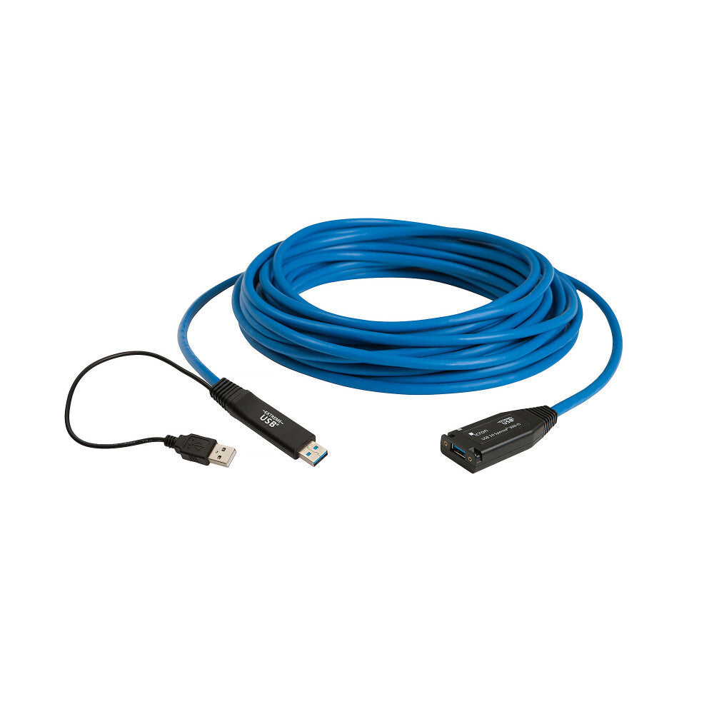 Icron 00-00351 USB cable USB 3.2 Gen 1 (3.1 Gen 1) 15 m USB A 5 Gbit/s Black, Blue