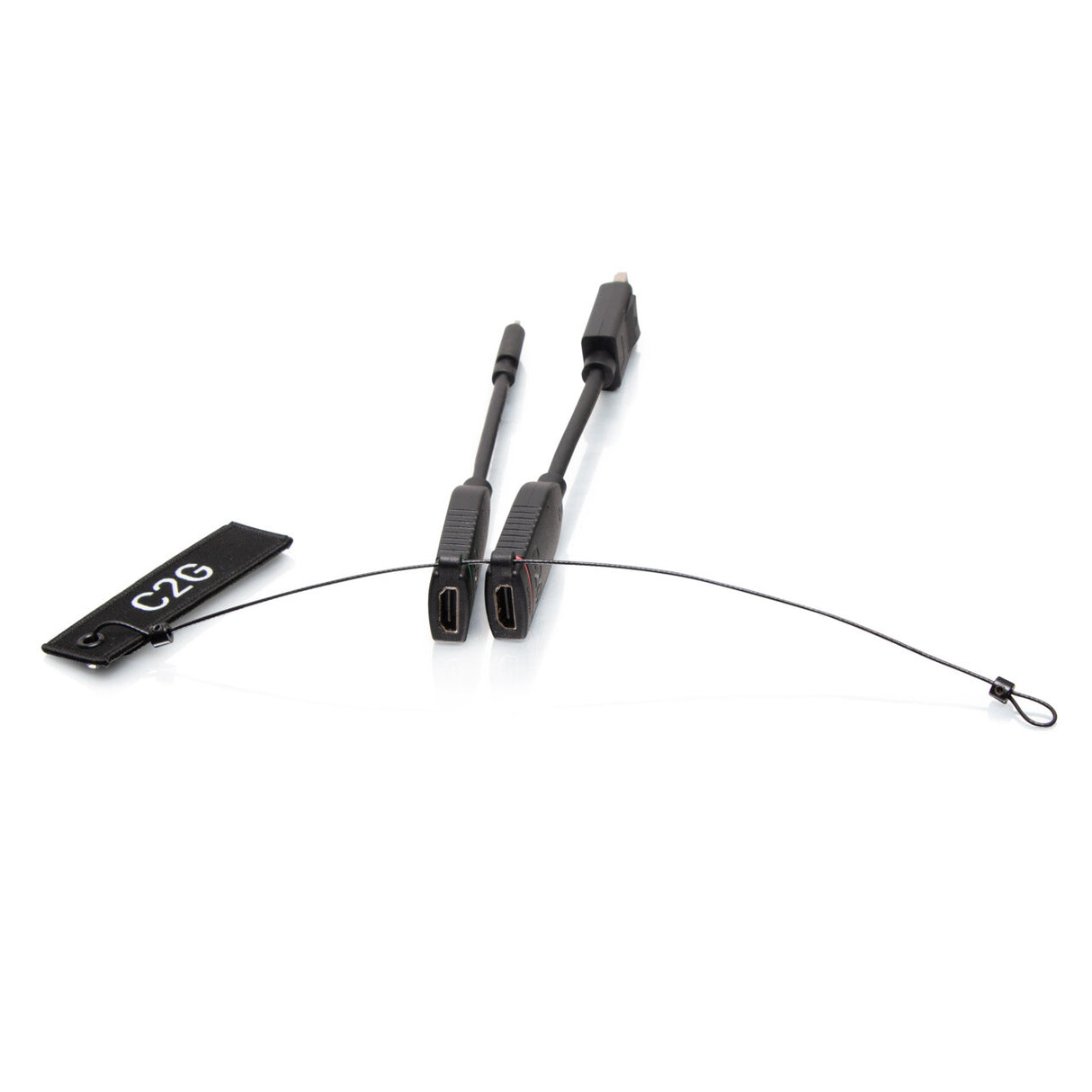 C2G Universal 4K HDMI® Dongle Adapter Ring including Color Coded DisplayPort™ and USB-C® Adapters with Antimicrobial Protection Technology