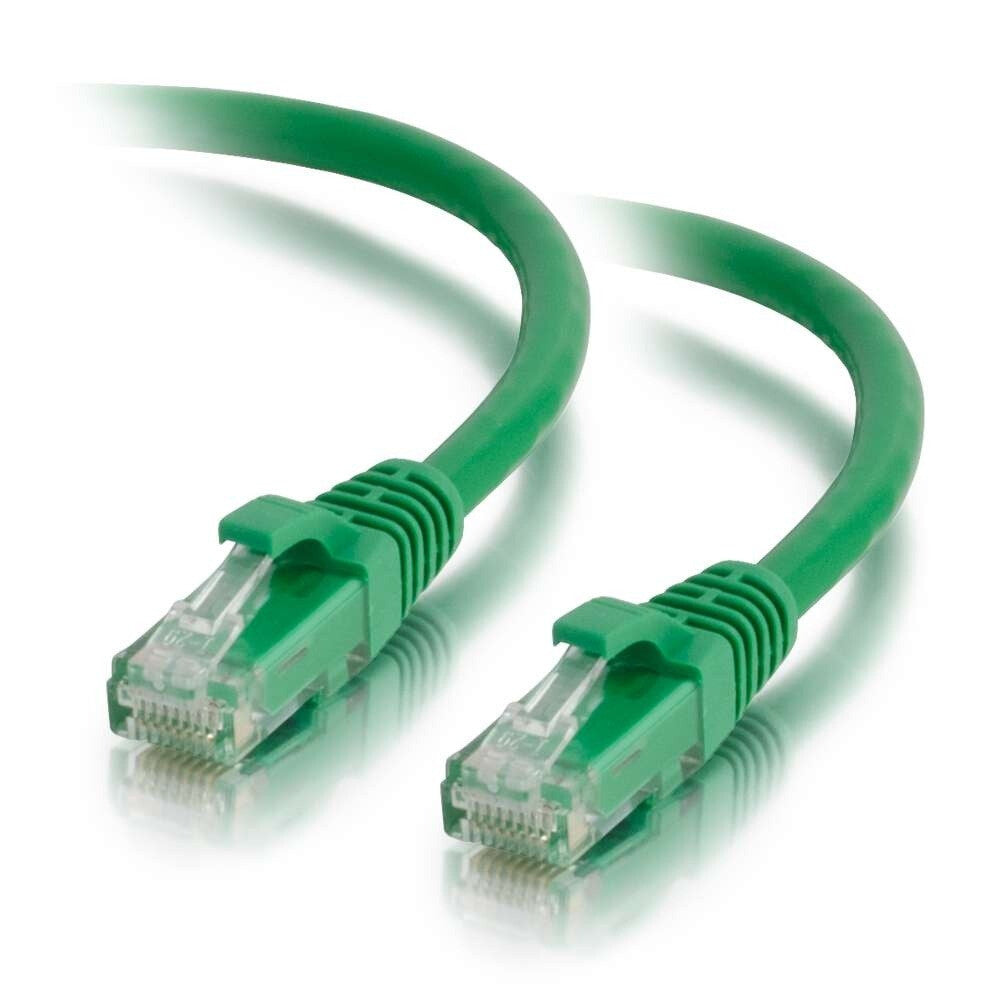 C2G 0.5ft (0.15m) Cat5e Snagless Unshielded UTP Ethernet Network Patch Cable - Green