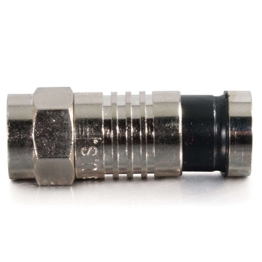 C2G RG59 Compression F-Type Connector with O-Ring Multipack - 10 Pack