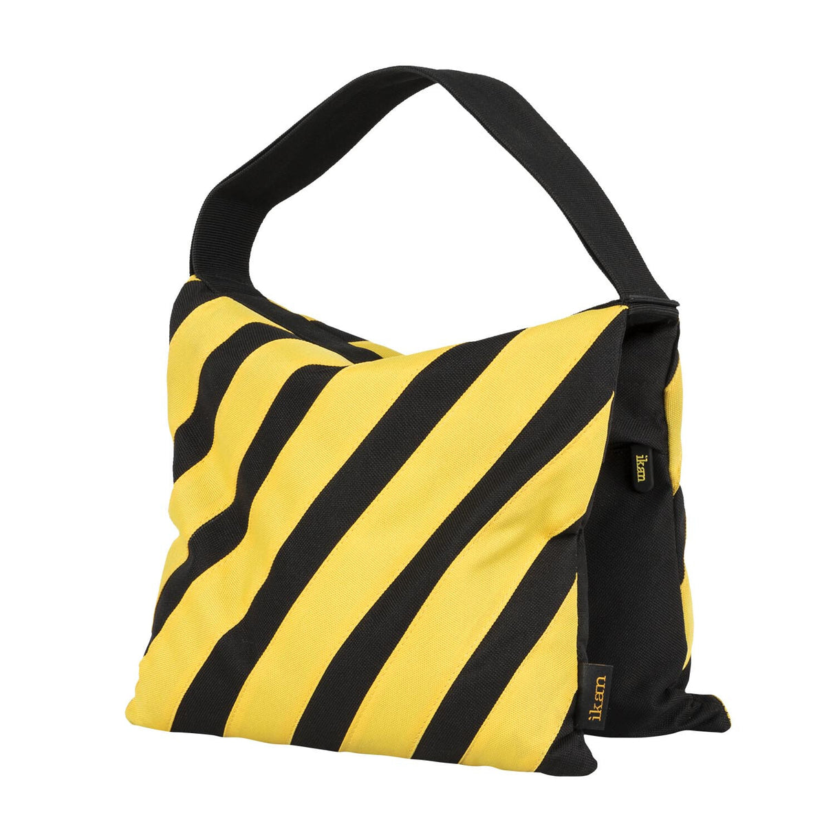 ikan IBG-SB15 handbag/shoulder bag Canvas Black, Yellow Unisex Saddle bag