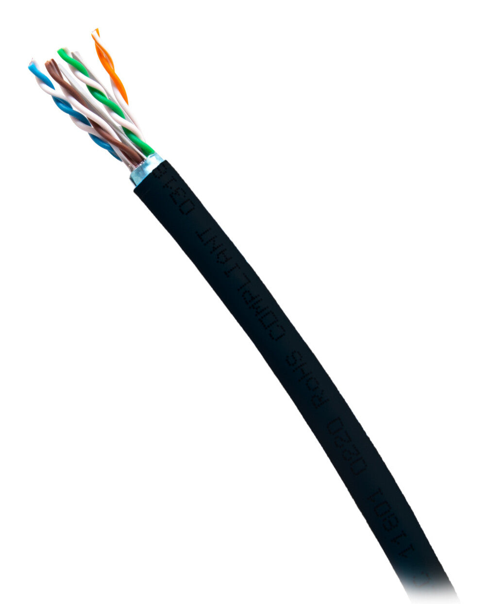 C2G 1000ft (304.8m) TAA-Compliant Cat6a Bulk Unshielded (UTP) Ethernet Network Cable with Solid Conductors-Riser CMR-Rated - Black