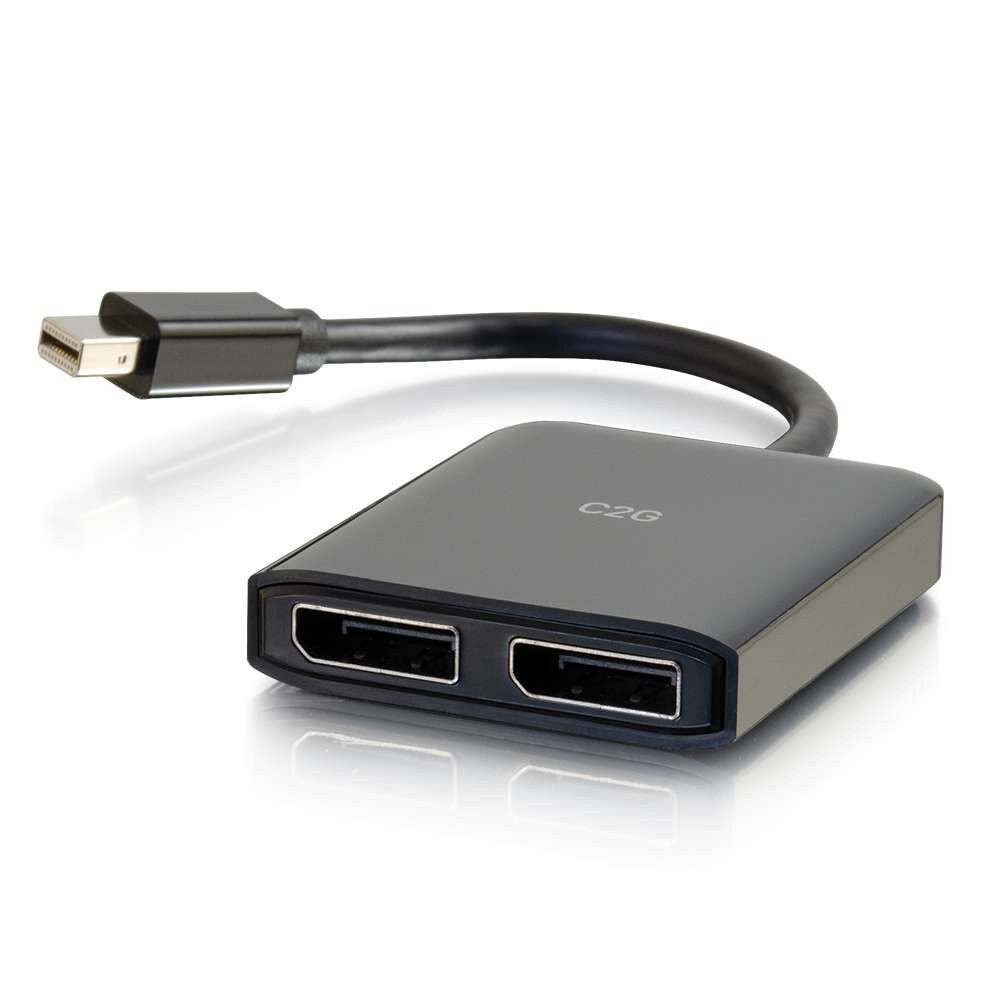 C2G Mini DisplayPortTM 1.2 to Dual DisplayPortTM MST Hub - 4K
