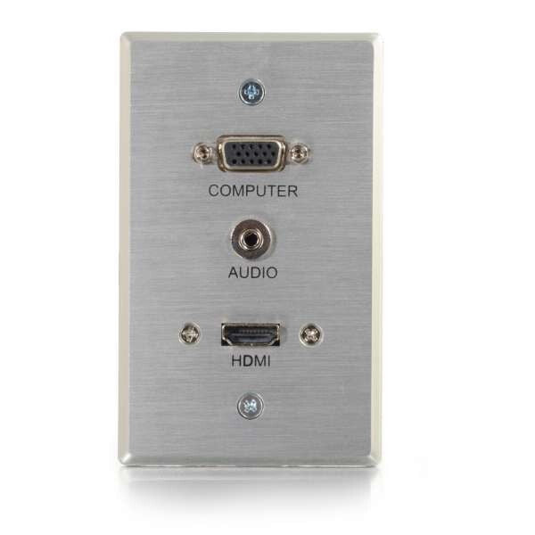 C2G 60144 cable gender changer HDMI, VGA, 3.5mm Aluminium