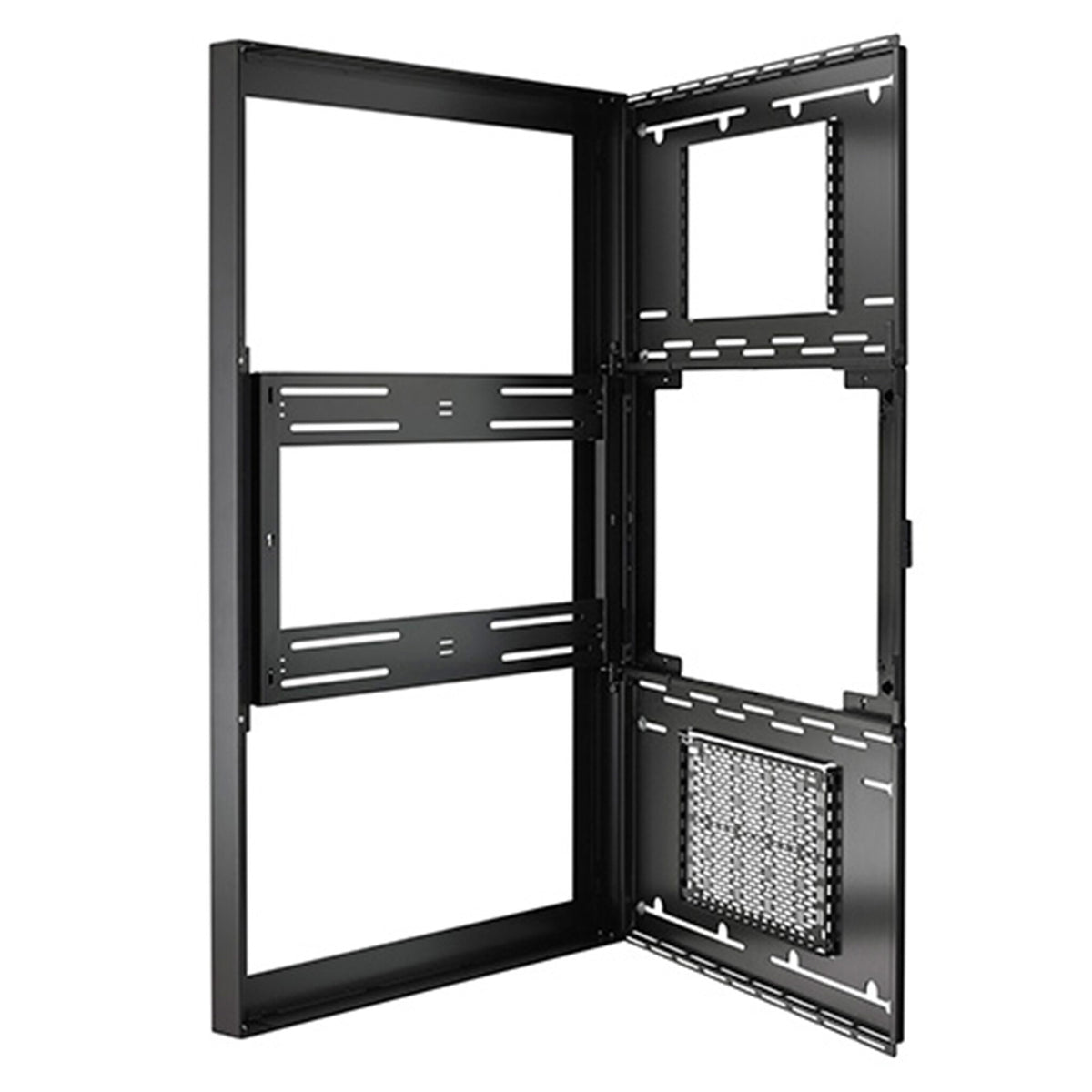 Chief ImpactTM On-Wall Kiosk with Protective Glass - Portrait 55 Inch Black