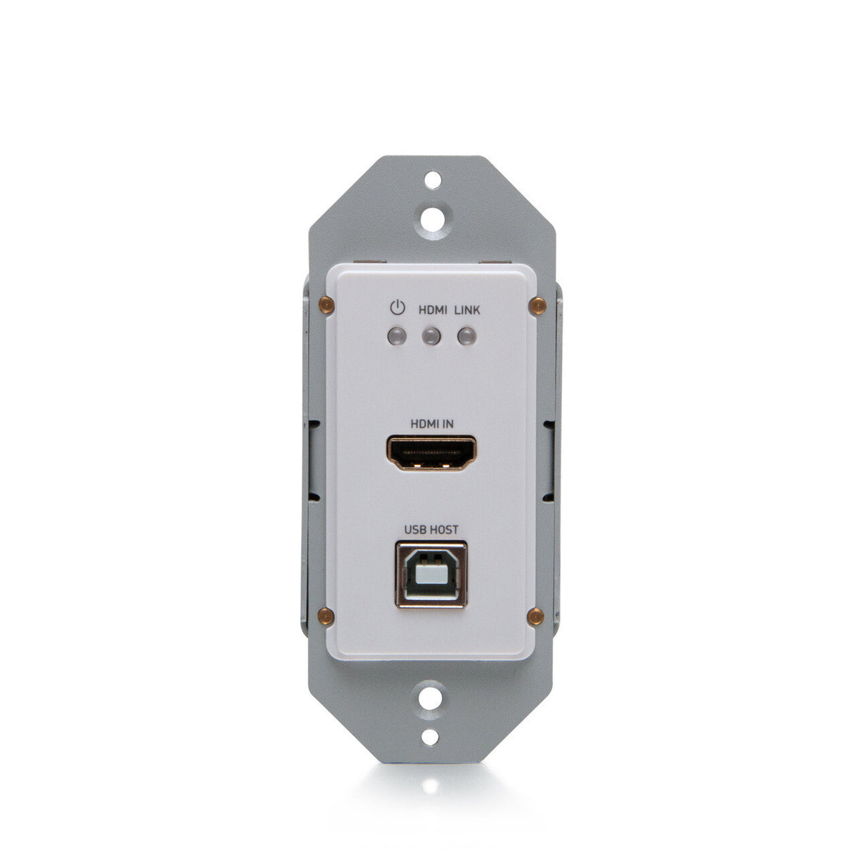 C2G HDMI® HDBaseT + USB-B to A and RS232 Over Cat Extender Single Gang Wall Plate Transmitter to Box Receiver - 4K 60Hz (TAA compliant)