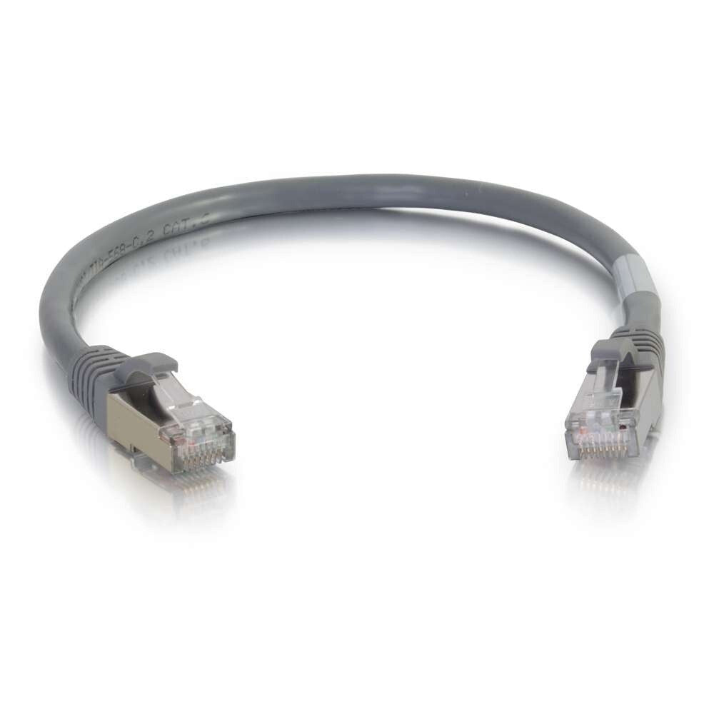 C2G 3ft (0.9m) Cat5e Snagless Shielded STP Ethernet Network Patch Cable - Gray