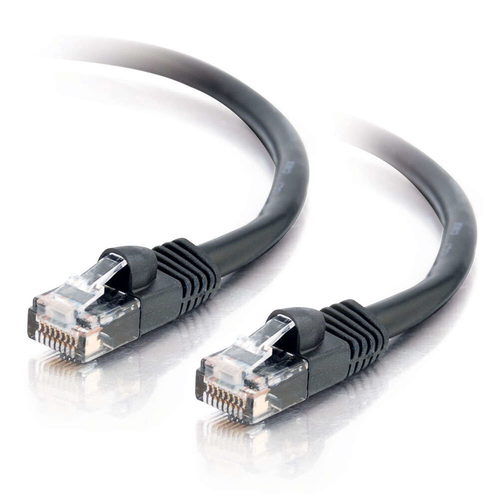 C2G Cat5E, 25ft networking cable Black 7.62 m