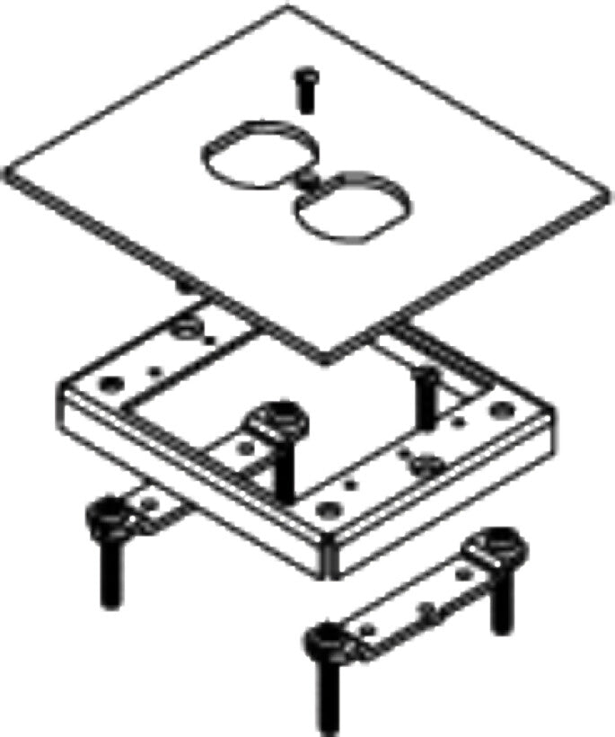 WIREMOLD 433DR cable trunking system accessory Plate