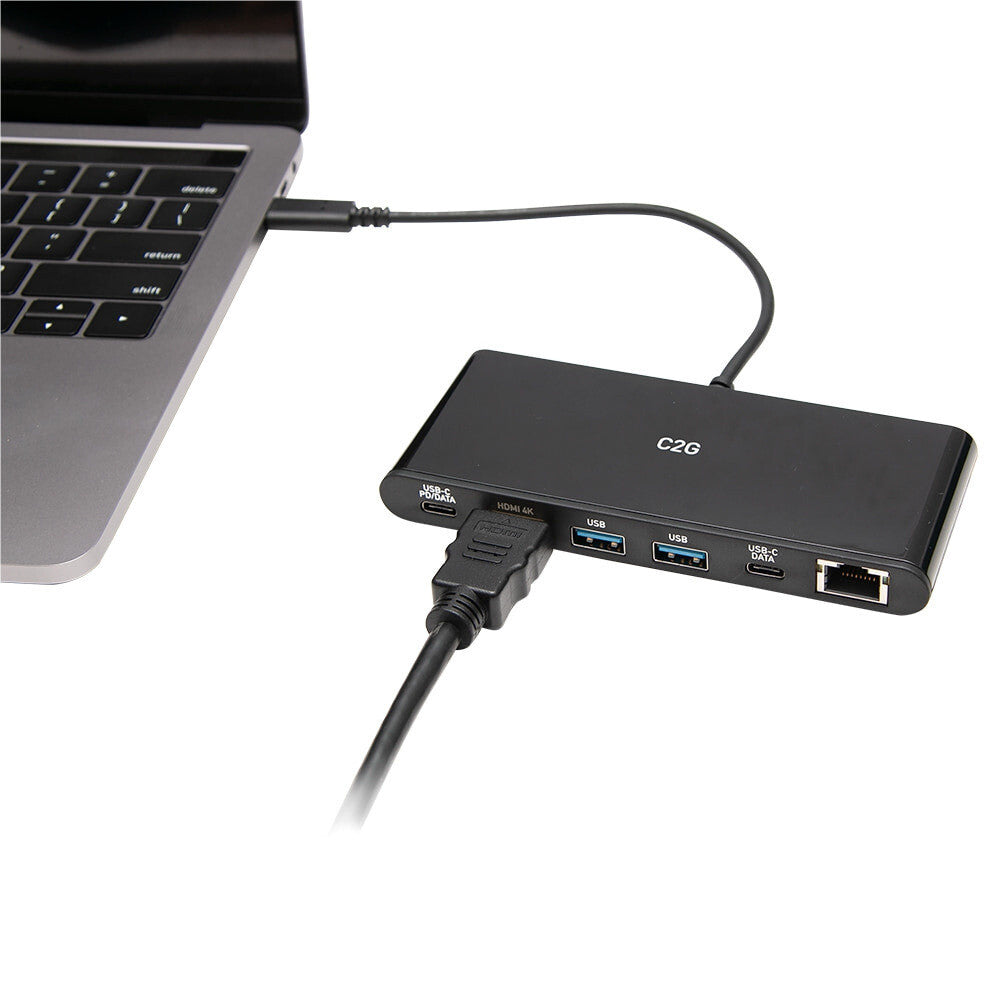C2G USB-C® 6-in-1 Mini Dock Kit for Laptops