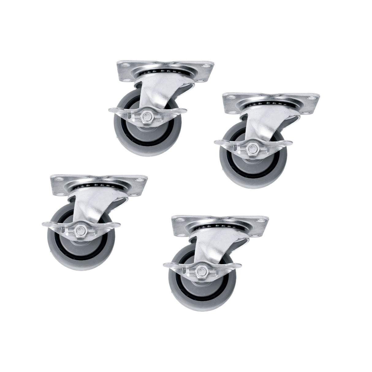 Middle Atlantic Caster Kit for Slim 5 Series Locking/Fine Floor