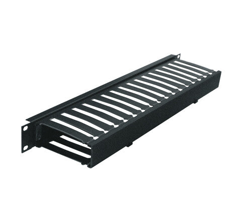 Middle Atlantic Products 1 RU Plastic Cable Manager, 4 Inches Deep