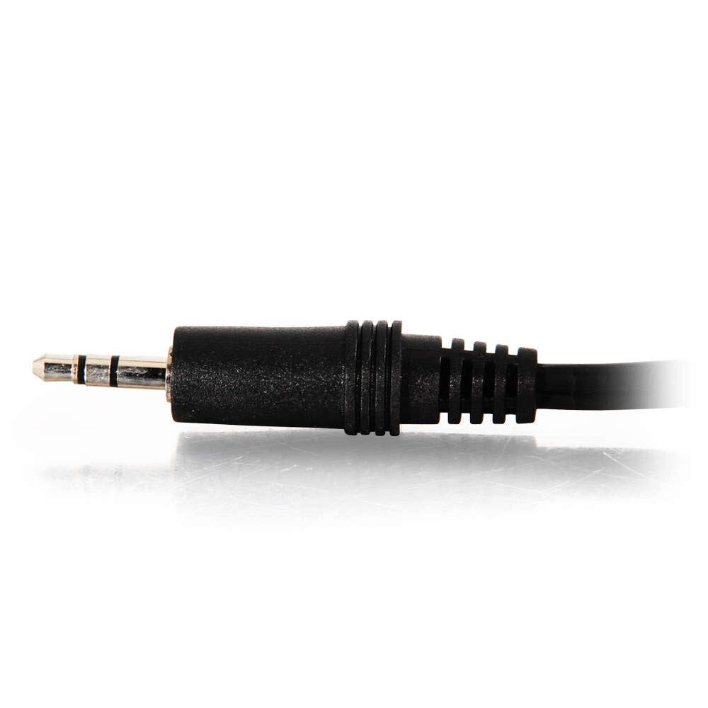 C2G 0.5ft (0.15m) Value SeriesTM One 3.5mm Stereo Male To Two RCA Stereo Female Y-Cable