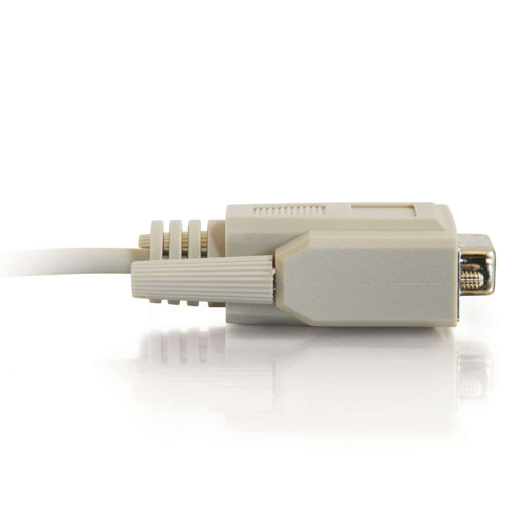 C2G 10ft (3m) DB9 F/F Serial RS232 Null Modem Cable - Black