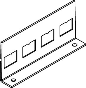 WIREMOLD RFB-4TKO-SS wall plate/switch cover