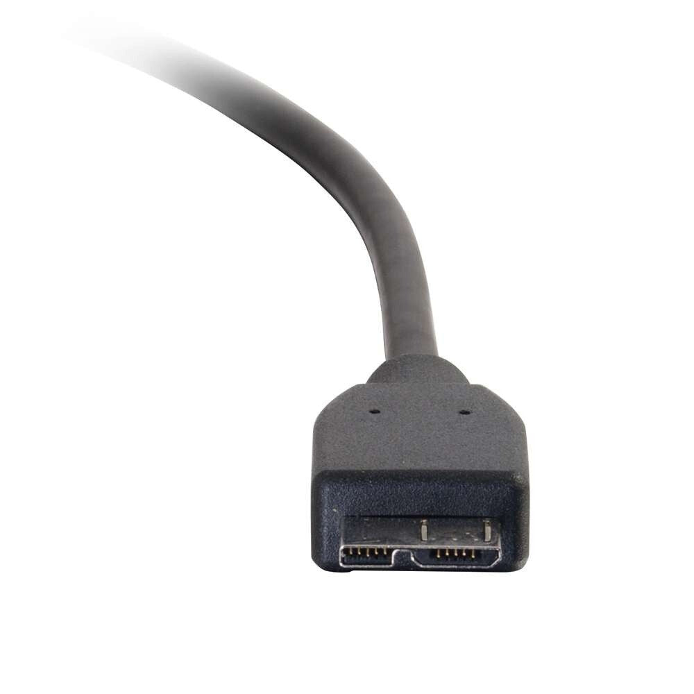 C2G 6ft (1.8m) USB 3.0 (USB 3.2 Gen 1 (5Gbps) USB-C to USB Micro-B Cable M/M - Black