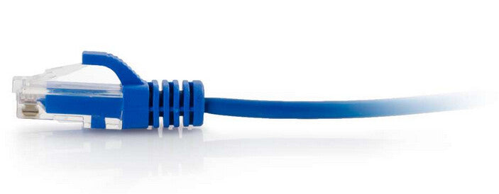 C2G 2ft (0.6m) Cat5e Snagless Unshielded UTP Slim Ethernet Network Patch Cable - Blue
