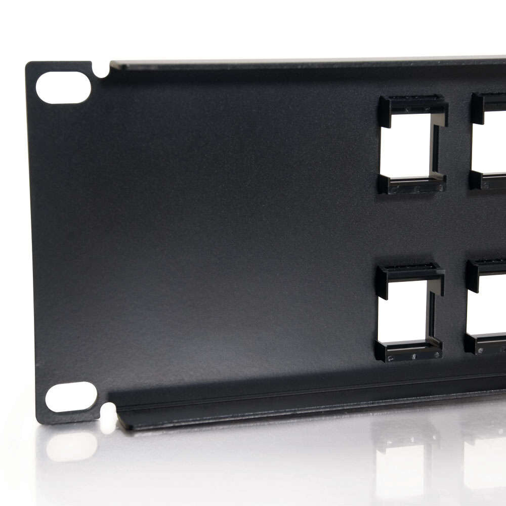 C2G 24-Port Blank Keystone/Multimedia Patch Panel