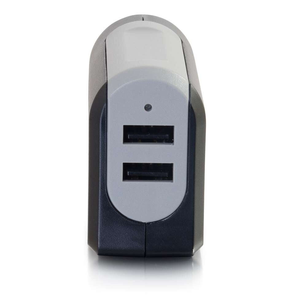 C2G 2-Port USB Wall Charger - AC to USB Adapter, 5V 4.8A Output