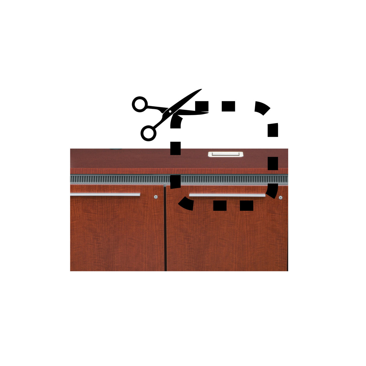 Middle Atlantic Cutout for Crestron FlipTop Pwr Ctr Sm