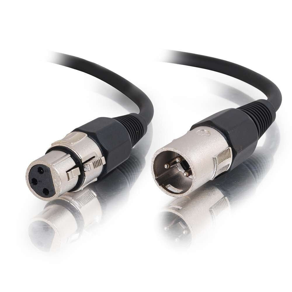C2G 6ft (1.8m) Pro-Audio XLR Male to XLR Female Cable
