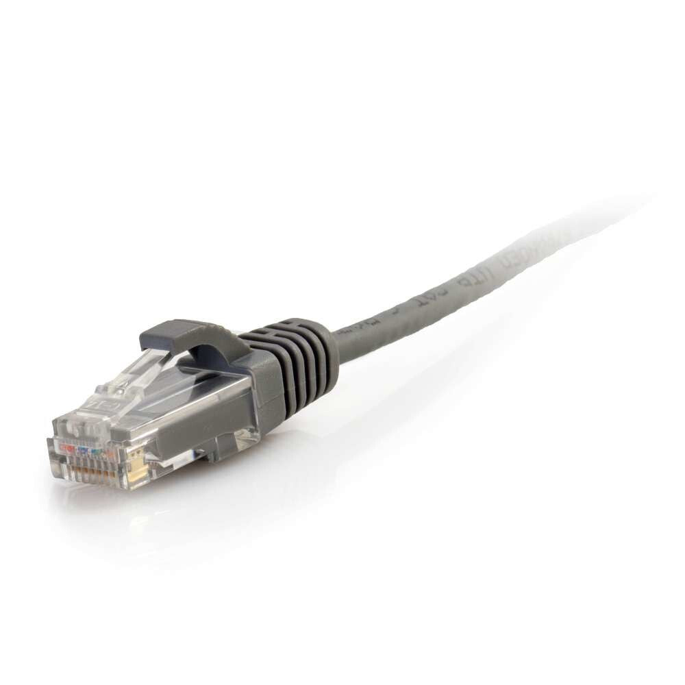 C2G 6ft (1.8m) Cat6 Snagless Unshielded UTP Slim Ethernet Network Patch Cable - Gray