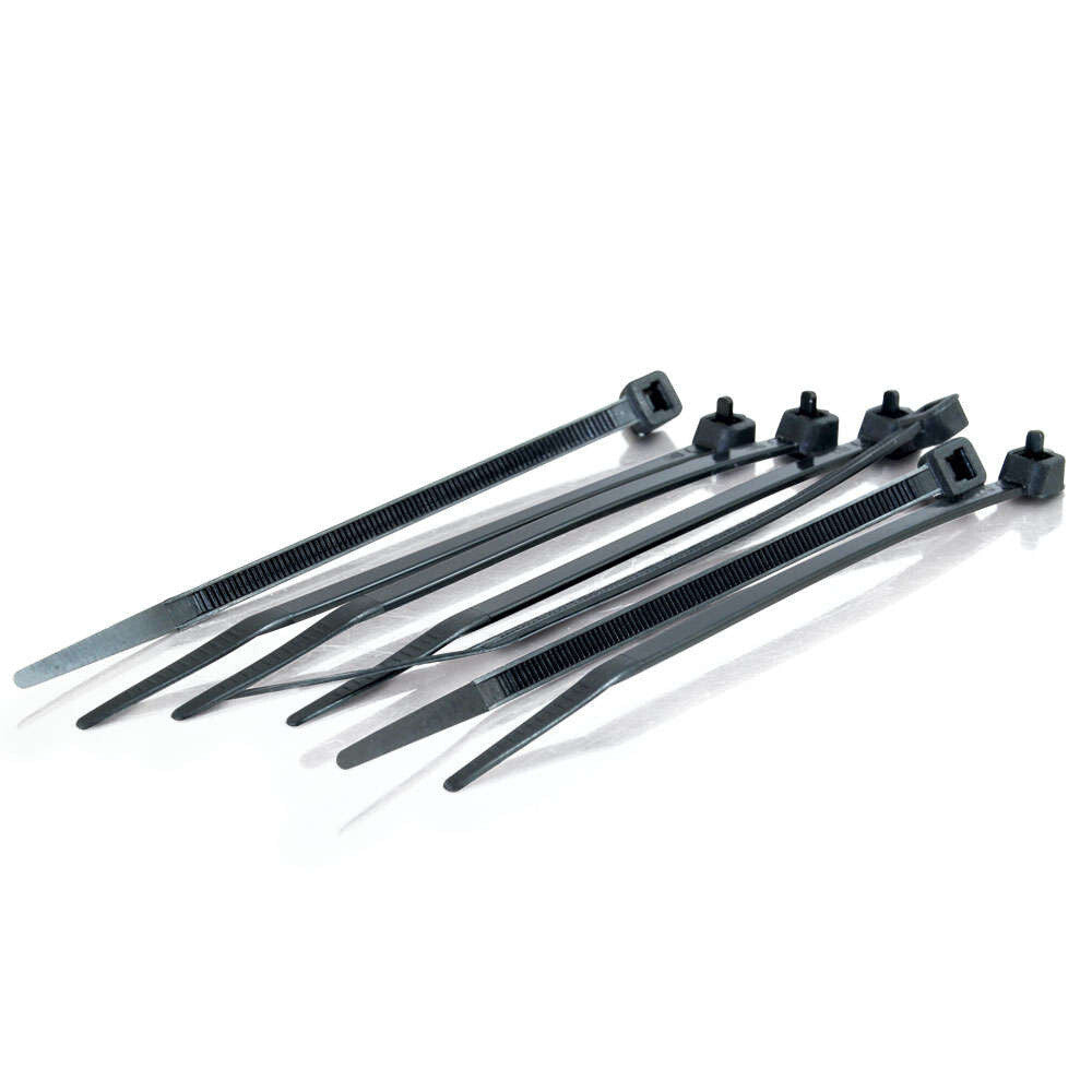 C2G 4in Cable Tie Multipack - 100 Pack - Black