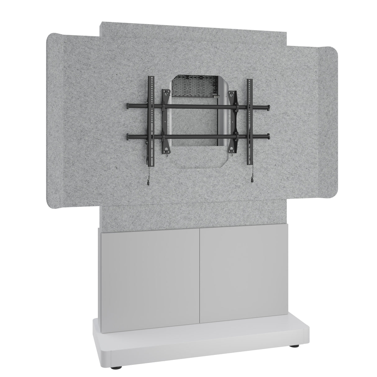 Middle Atlantic ForumTM Free-Standing 48" (2-Bay) Display Stand for (1) 66" to 75" Display, Light Finish