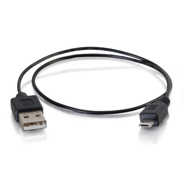 C2G 27053 USB cable USB 2.0 0.45 m USB A Micro-USB B Black