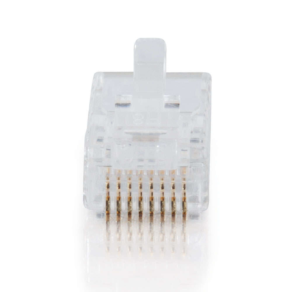 C2G RJ45 Cat5 8x8 Modular Plug for Flat Stranded Cable Multipack - 25 Pack