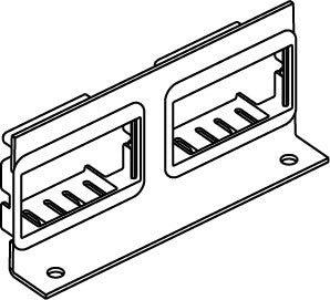 WIREMOLD RFB-2-SSRT socket-outlet Brass
