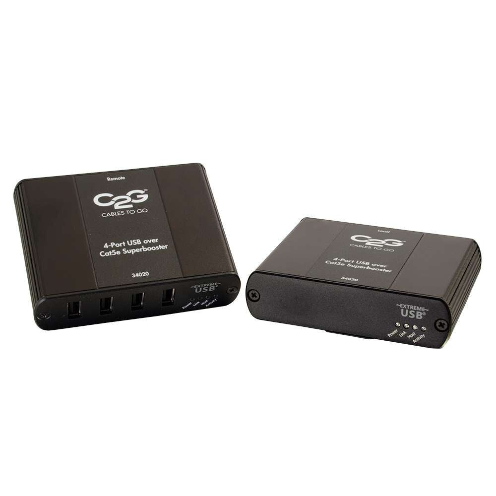 C2G 4-Port USB 2.0 over Cat5 Extender