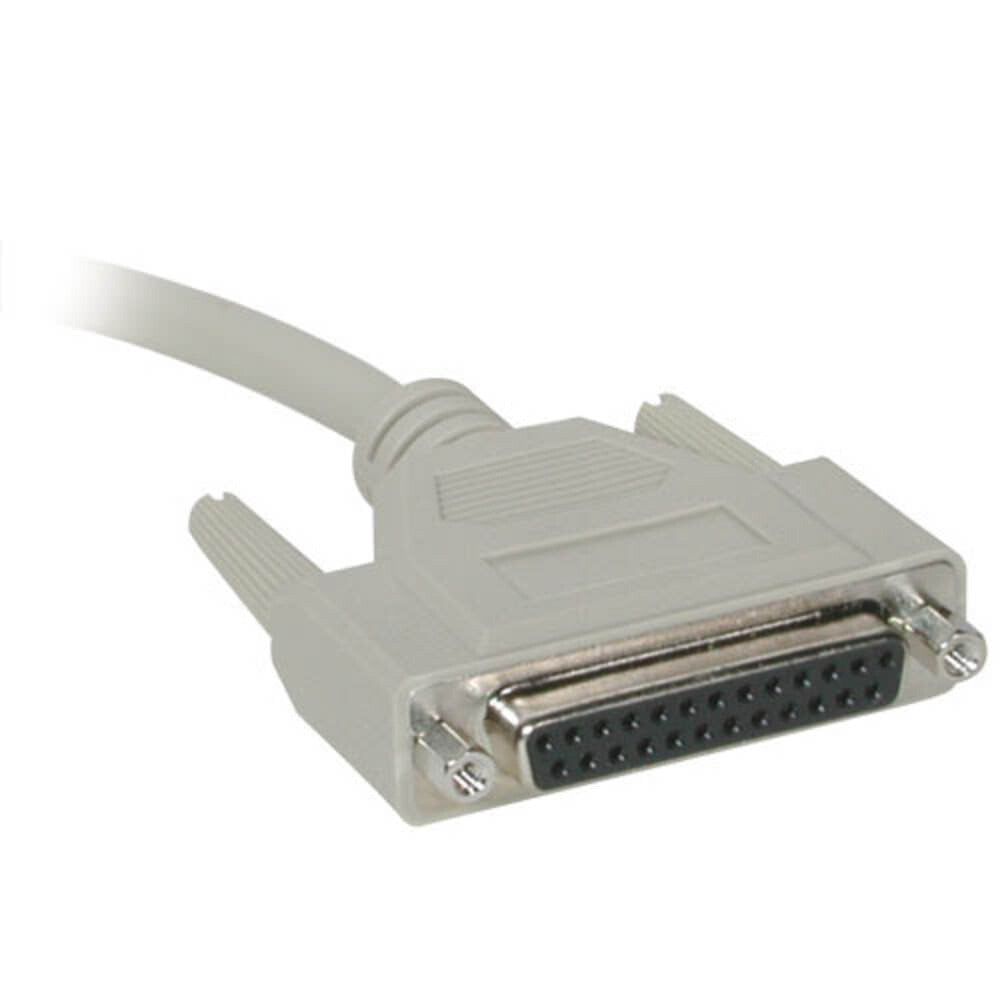 C2G 25 ft DB25 M/F Serial RS232 Extension Cable