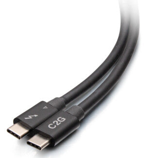 C2G 1.5ft (0.5m) Thunderbolt™ 4 USB-C® Cable (40Gbps)
