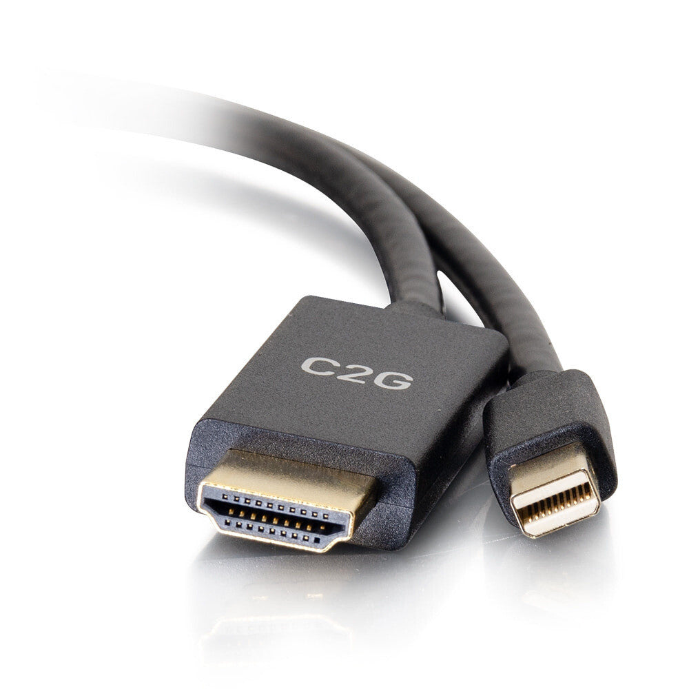 C2G 6ft (1.8m) Mini DisplayPortTM Male to HDMITM Male Passive Adapter Cable - 4K 30Hz