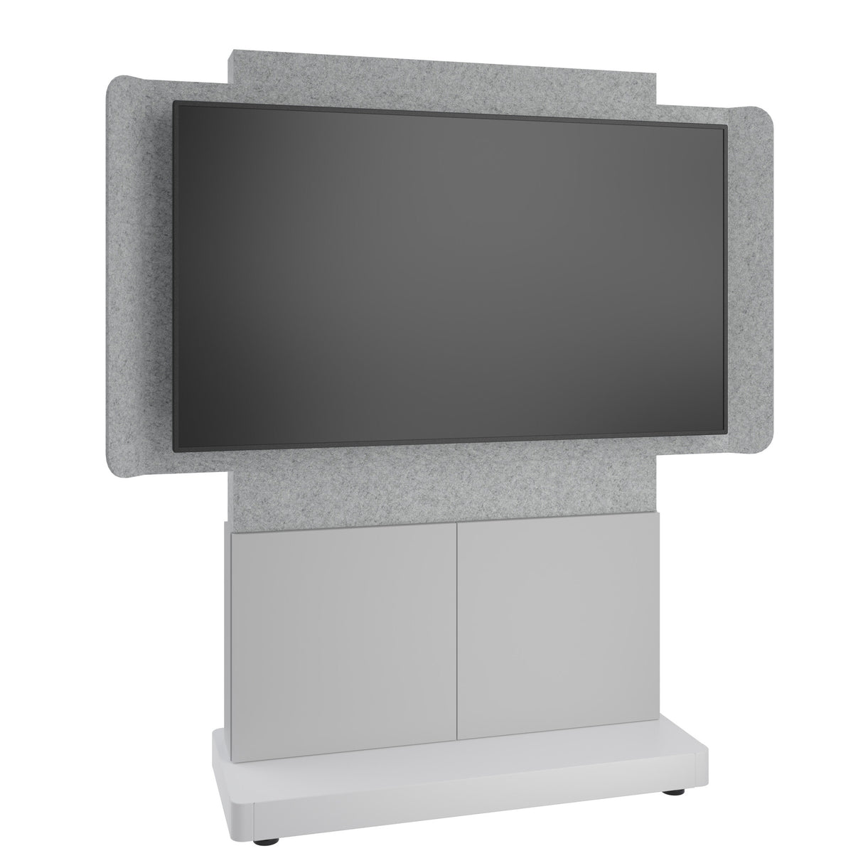 Middle Atlantic ForumTM Free-Standing 48" (2-Bay) Display Stand for (1) 66" to 75" Display, Light Finish