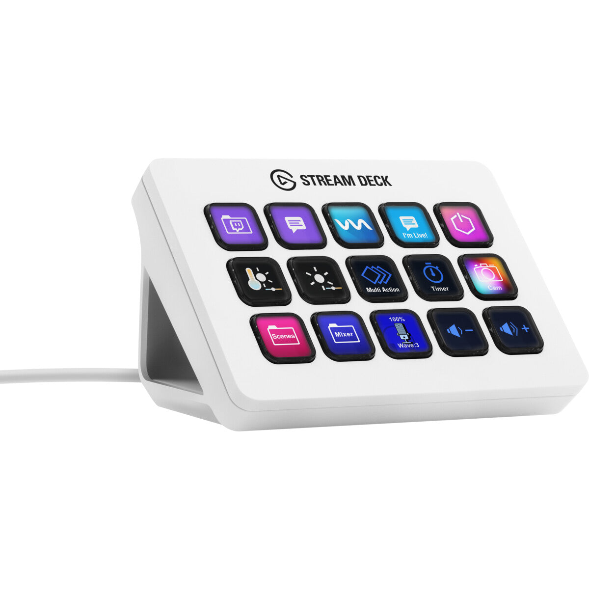 Elgato 10GBA9911 keyboard Gaming USB White