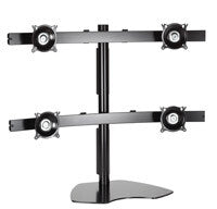 Chief Widescreen Quad Monitor Table Stand Black Desk