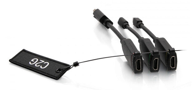 C2G Universal 4K HDMI® Dongle Adapter Ring with Color Coded Mini DisplayPort™, DisplayPort, and USB-C®