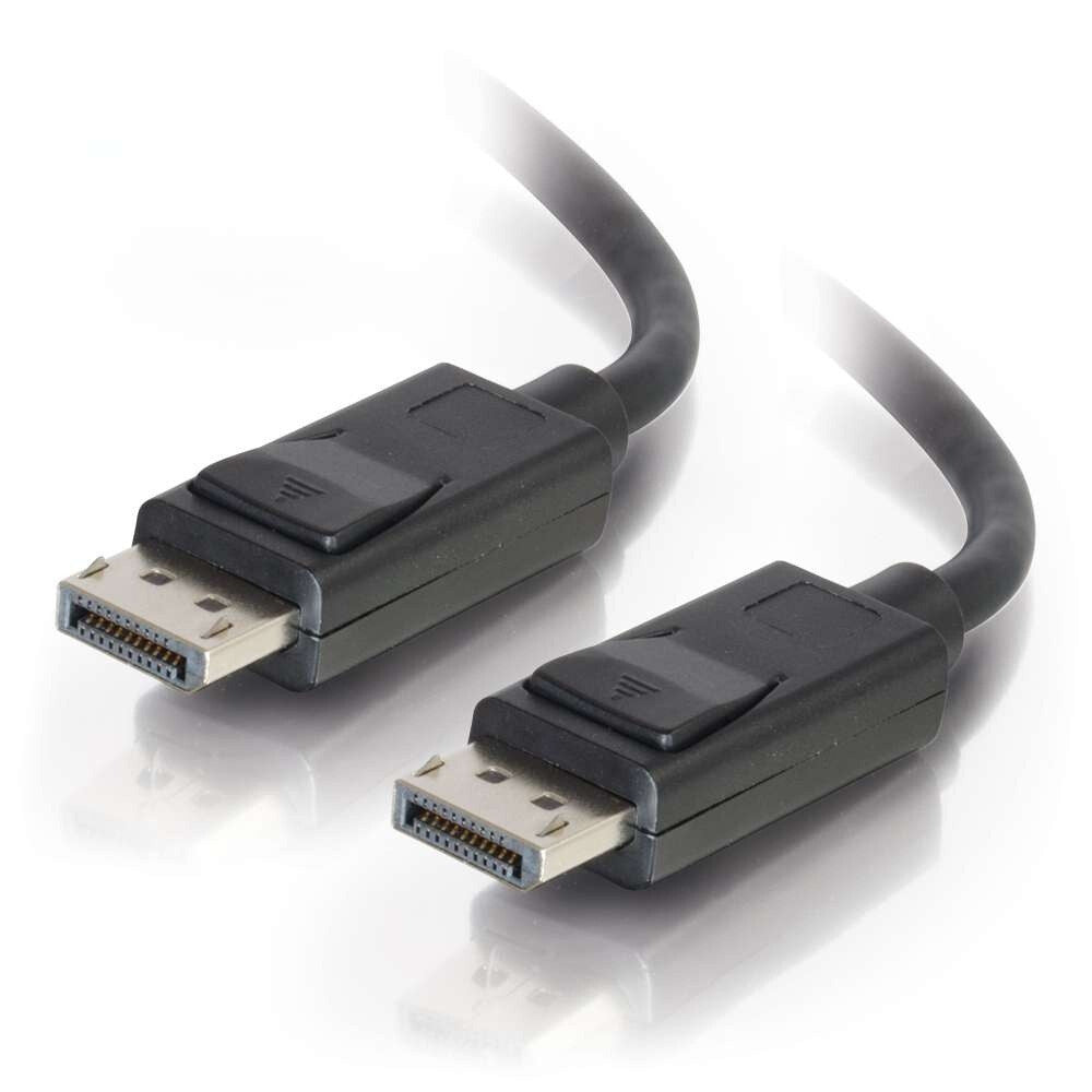 C2G 30ft (9.1m) DisplayPortTM Cable with Latches 4K 60Hz UHD M/M - Black
