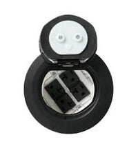 WIREMOLD 4ATCP4RBK outlet box Black