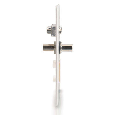 C2G Single Gang HD15 + 3.5mm + (1) Keystone Wall Plate Aluminium